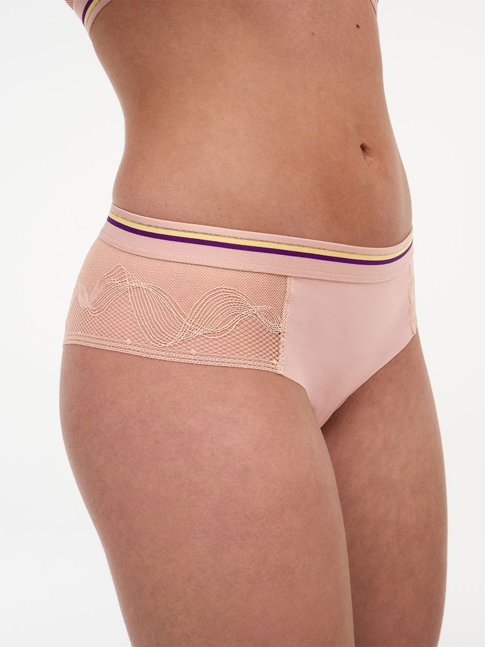 Beige Rose Women Chantelle Paola Hipster Panty | SCS632XR