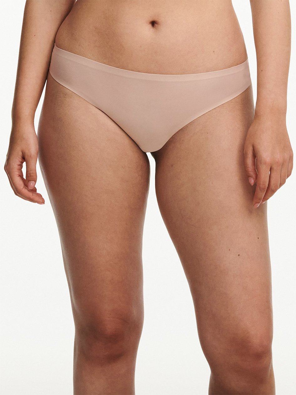 Beige Rose Women Chantelle SoftStretch Thong Panty | LBL32100ZB