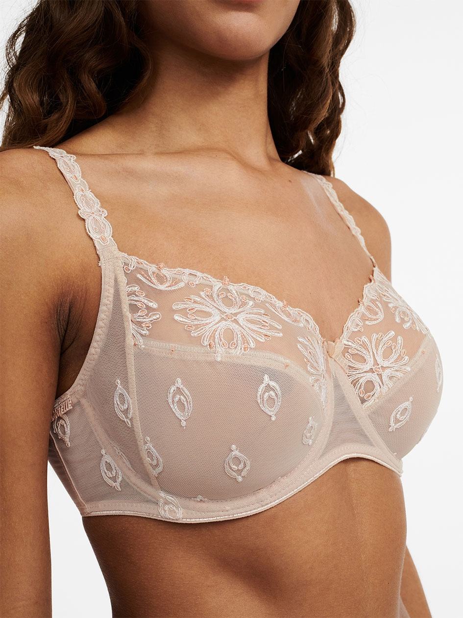 Beige Women Chantelle Champs Elysees Full Coverage Unlined Bra | WEG7989YZ