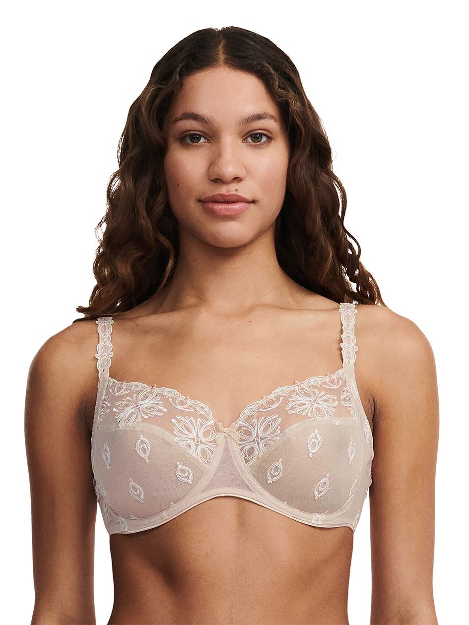 Beige Women Chantelle Champs Elysees Full Coverage Unlined Bra | WEG7989YZ