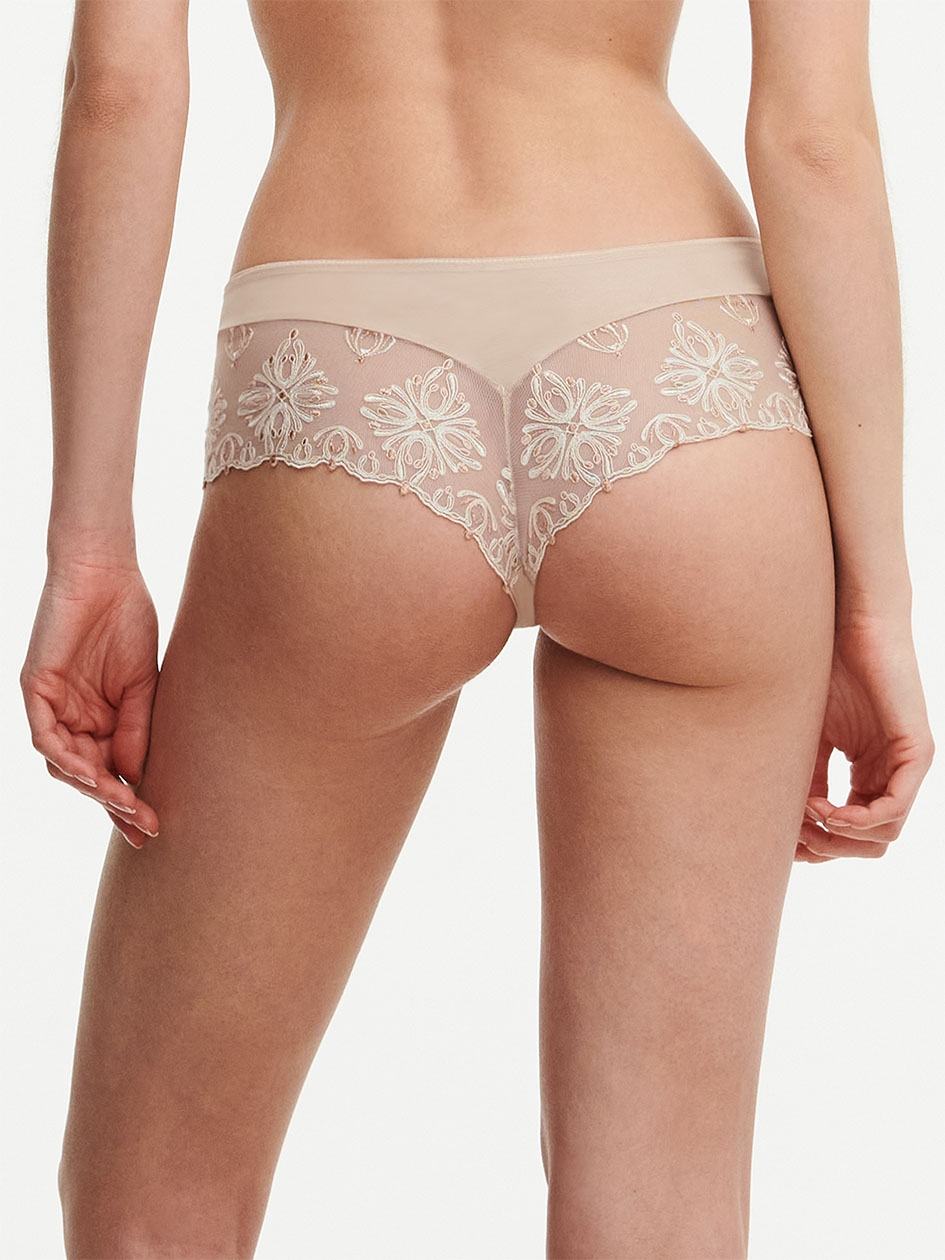 Beige Women Chantelle Champs Elysees Lace Hipster Panty | BWW5772JE