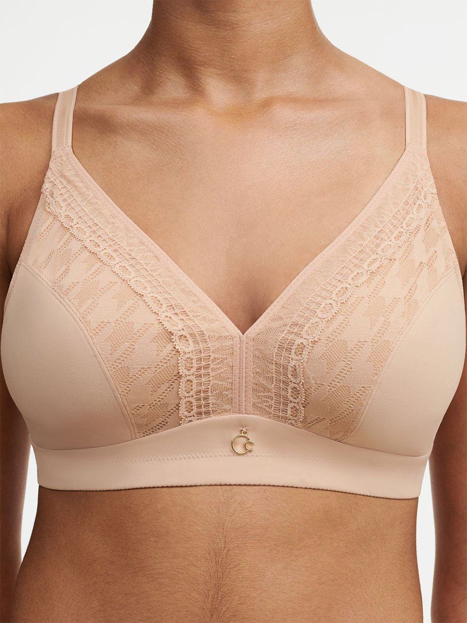 Beige Women Chantelle Impression Full Support Wireless Bras | NJE7366VO