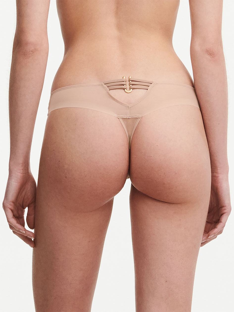 Beige Women Chantelle Impulse Thong Panty | SFM2130MG