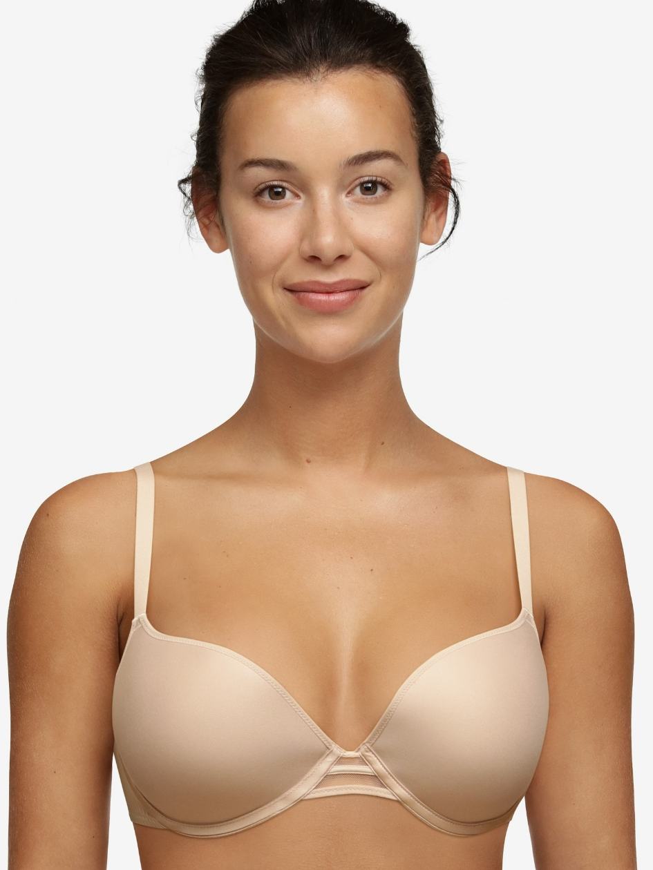 Beige Women Chantelle Nais Push-Up Bra | XSQ3759AC