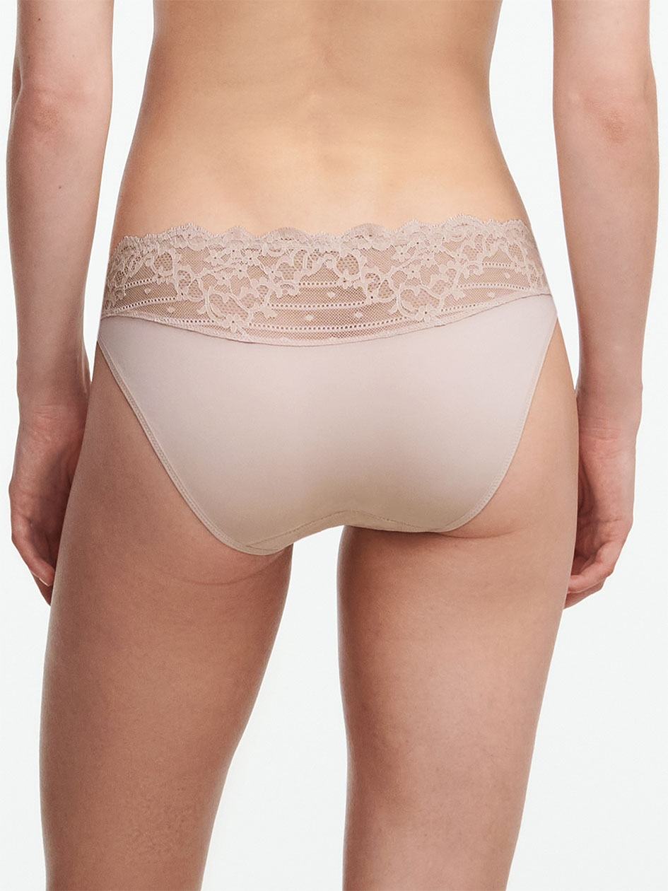 Beige Women Chantelle Rive Gauche Lace Bikini Panty | GEV3224HX