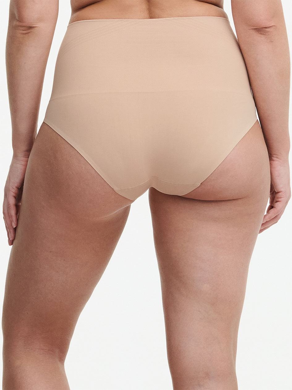 Beige Women Chantelle Smooth Comfort High Waist Light Shaping Briefs | KTQ736JW