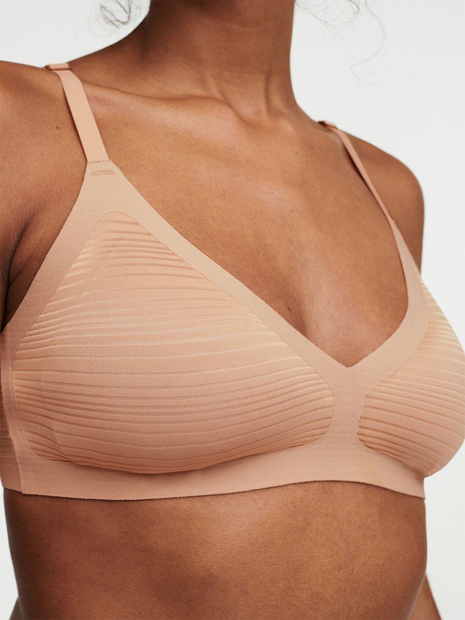 Beige Women Chantelle SoftStretch Stripes Bralettes | XVE6767EK