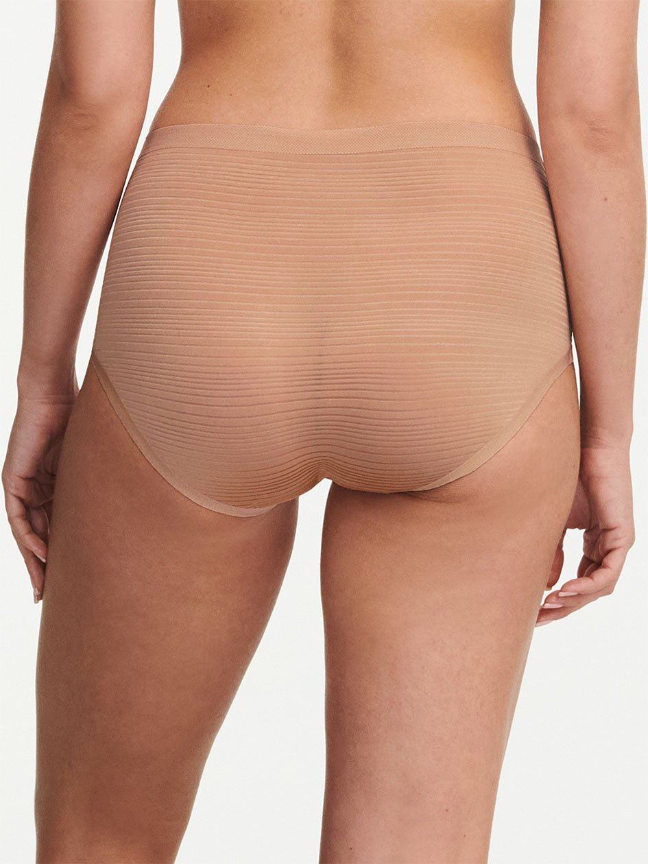 Beige Women Chantelle SoftStretch Stripes Briefs | TSR4794IV