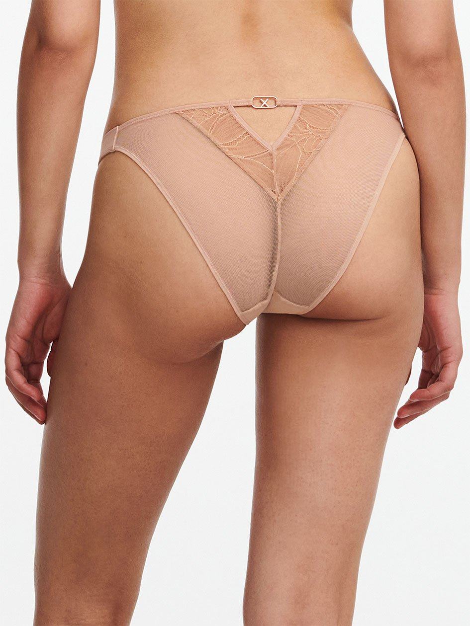 Beige Women Chantelle Xtravagant Lace Thong Panty | PRD747WD