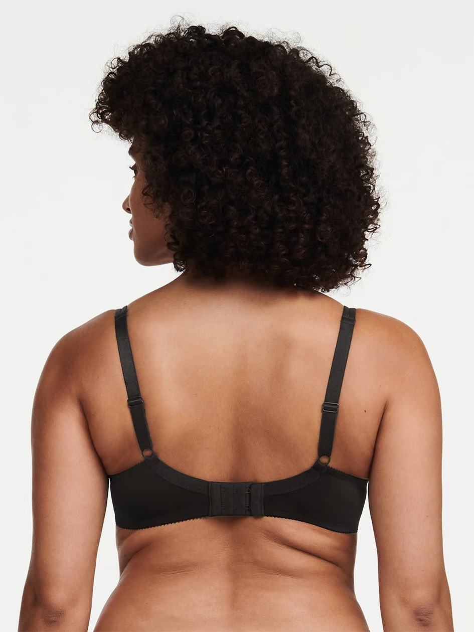 Black Women Chantelle Basic Invisible Smooth Support T-Shirt Bra | QXR2971ID