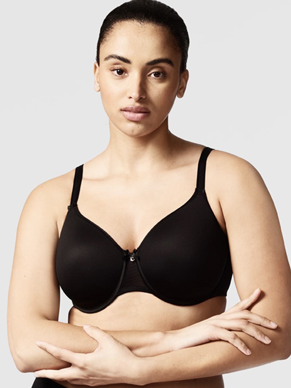 Black Women Chantelle C Magnifique Seamless Smooth Minimizer Bras | HNL35CD