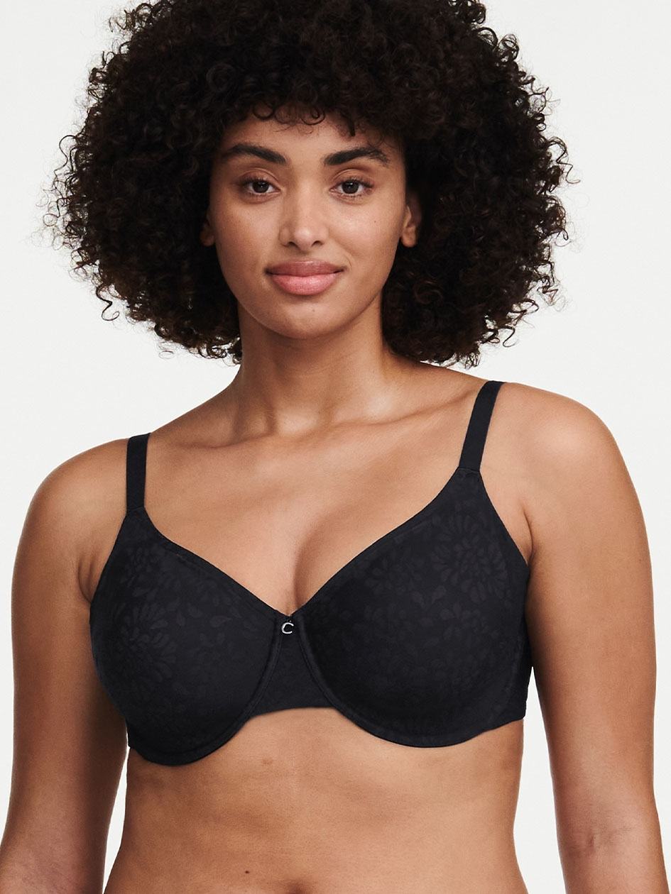 Black Women Chantelle Comfort Chic Back Shaping Minimizer Bras | XRX4824EB