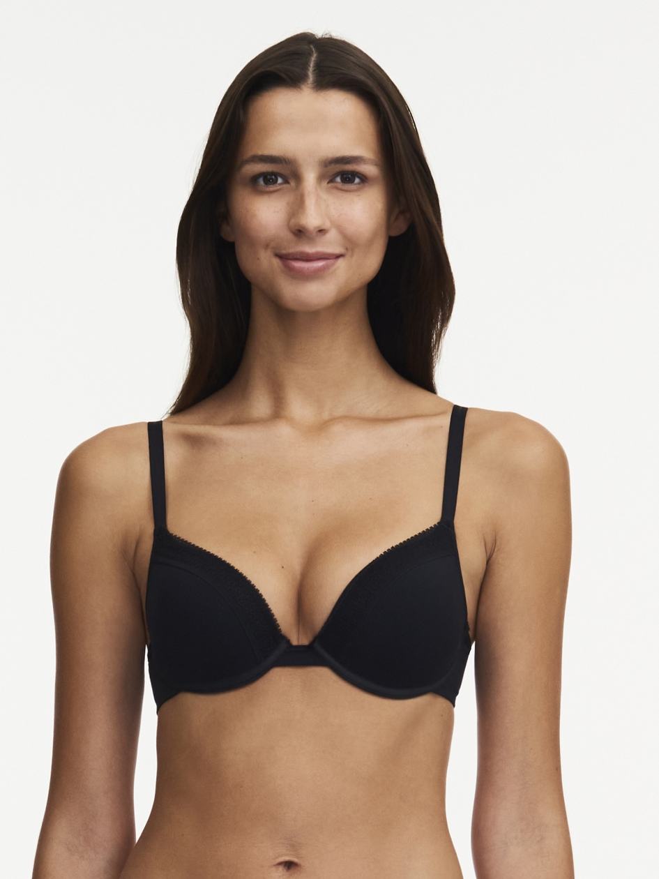 Black Women Chantelle Dream Today Push Up Bra | XLE9396VD