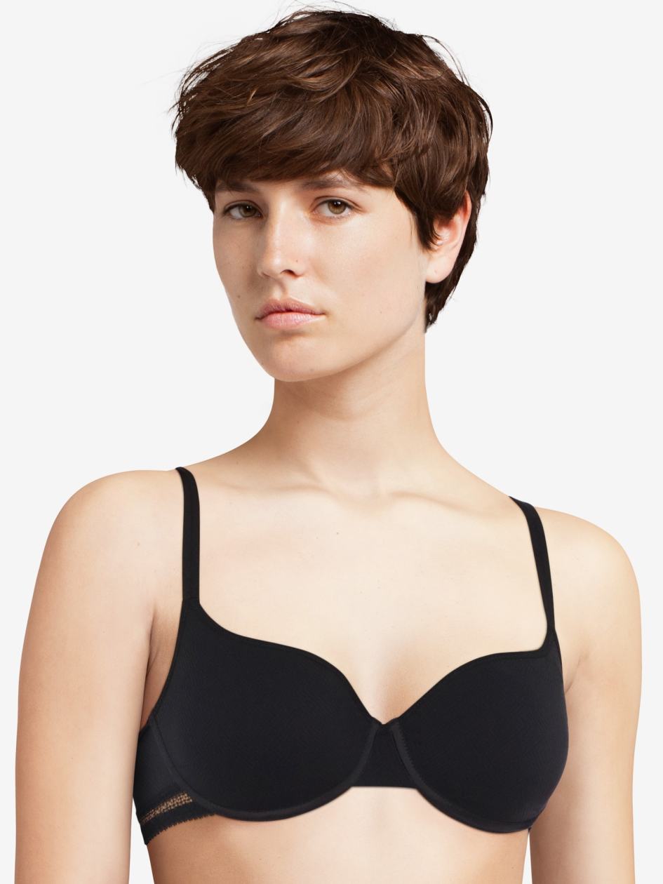 Black Women Chantelle Dream Today T-Shirt Bra | NFB6432YW