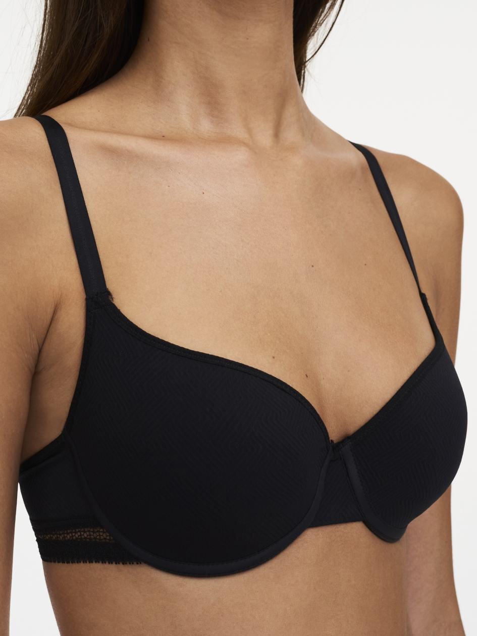 Black Women Chantelle Dream Today T-Shirt Bra | NFB6432YW