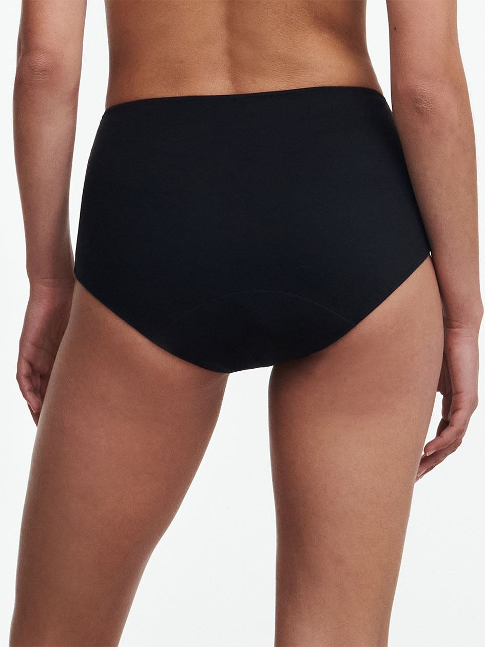 Black Women Chantelle Essential Leakproof High Waist Briefs | GVZ4655ID