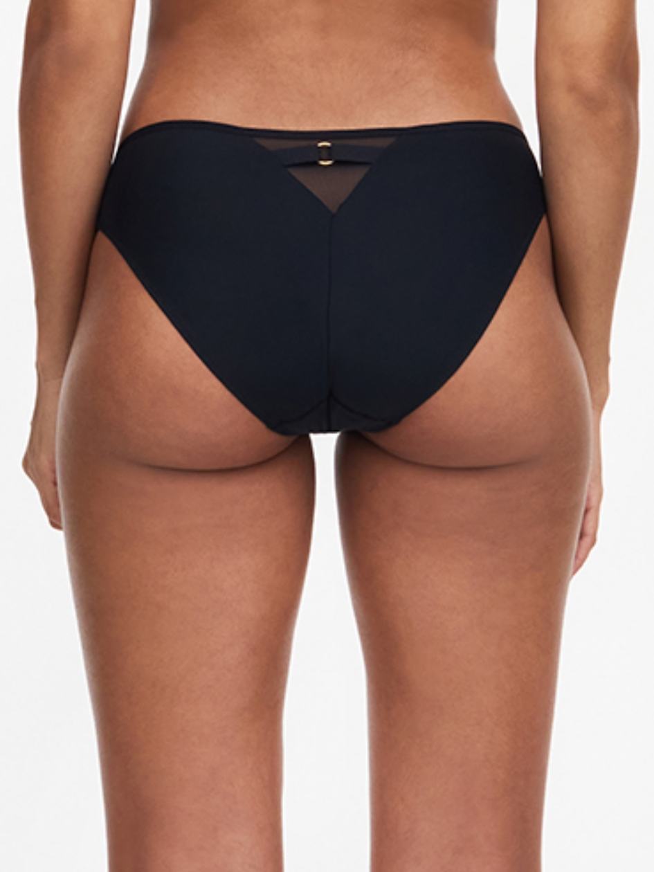 Black Women Chantelle Fleurs Bikini Bottoms | POL3635QX