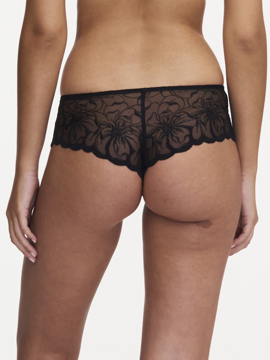 Black Women Chantelle Fleurs Hipster Panty | ZYU1549MY