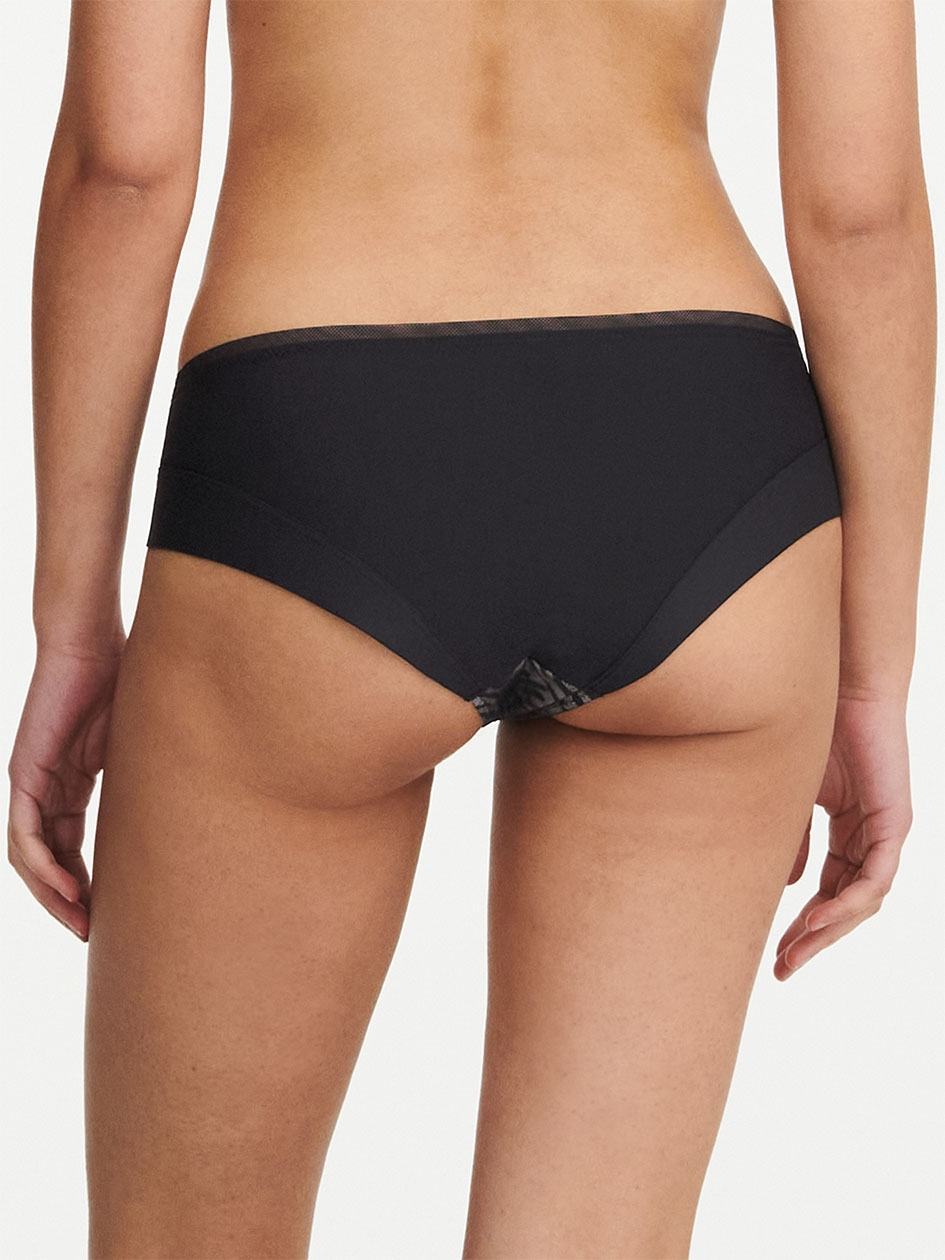 Black Women Chantelle Graphic Allure Lace Hipster Panty | ZNT6136FZ