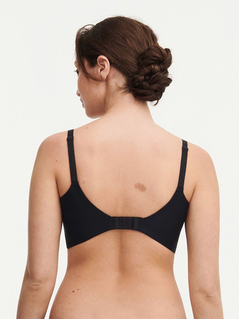 Black Women Chantelle Graphic Support Lace Wireless Bras | SNT9952BS