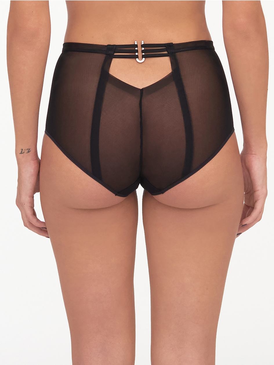 Black Women Chantelle Impulse High Waist Full Briefs | ZNZ8487IF