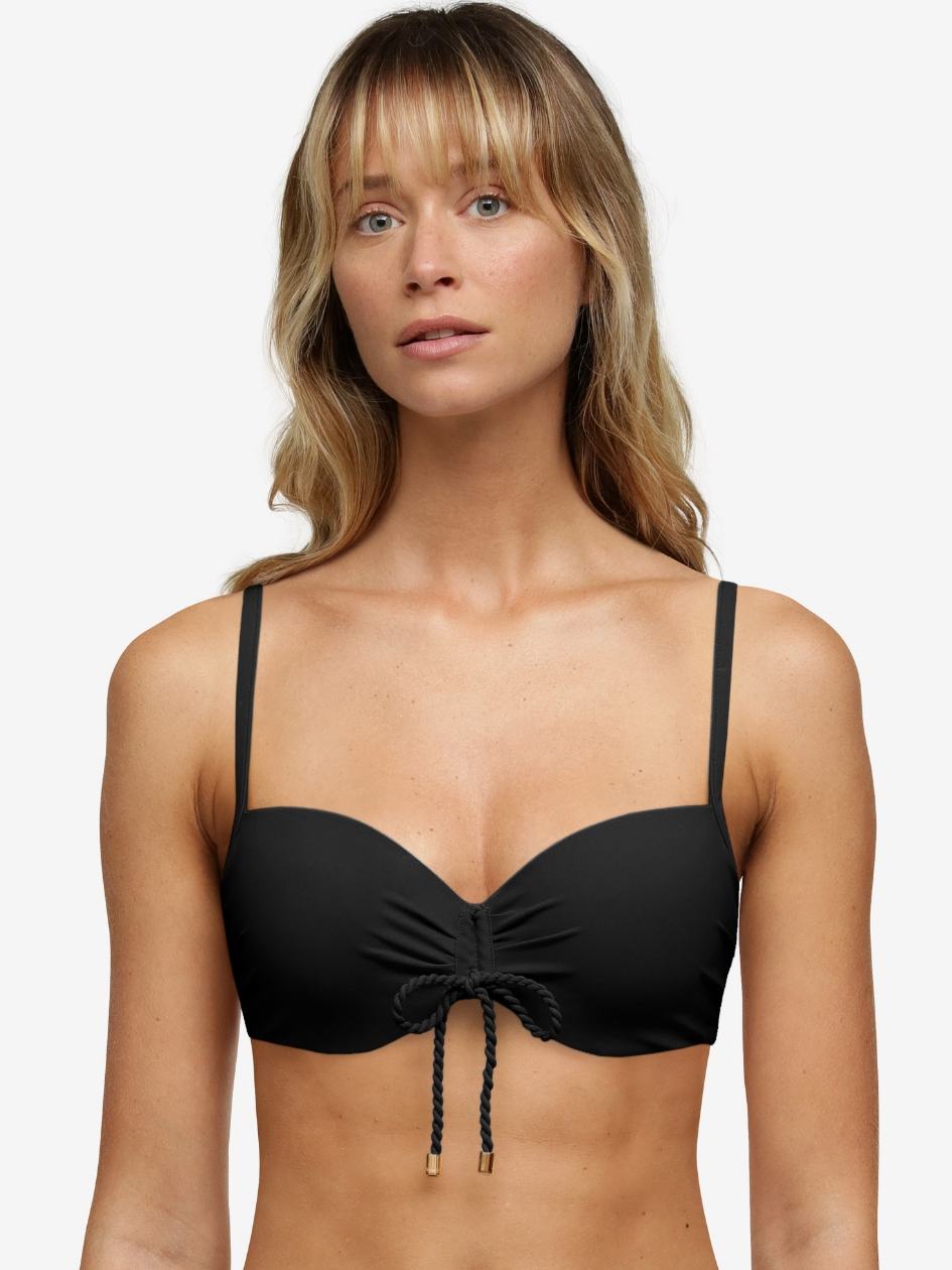 Black Women Chantelle Inspire Demi Swim Bikini Tops | UWA5136HL