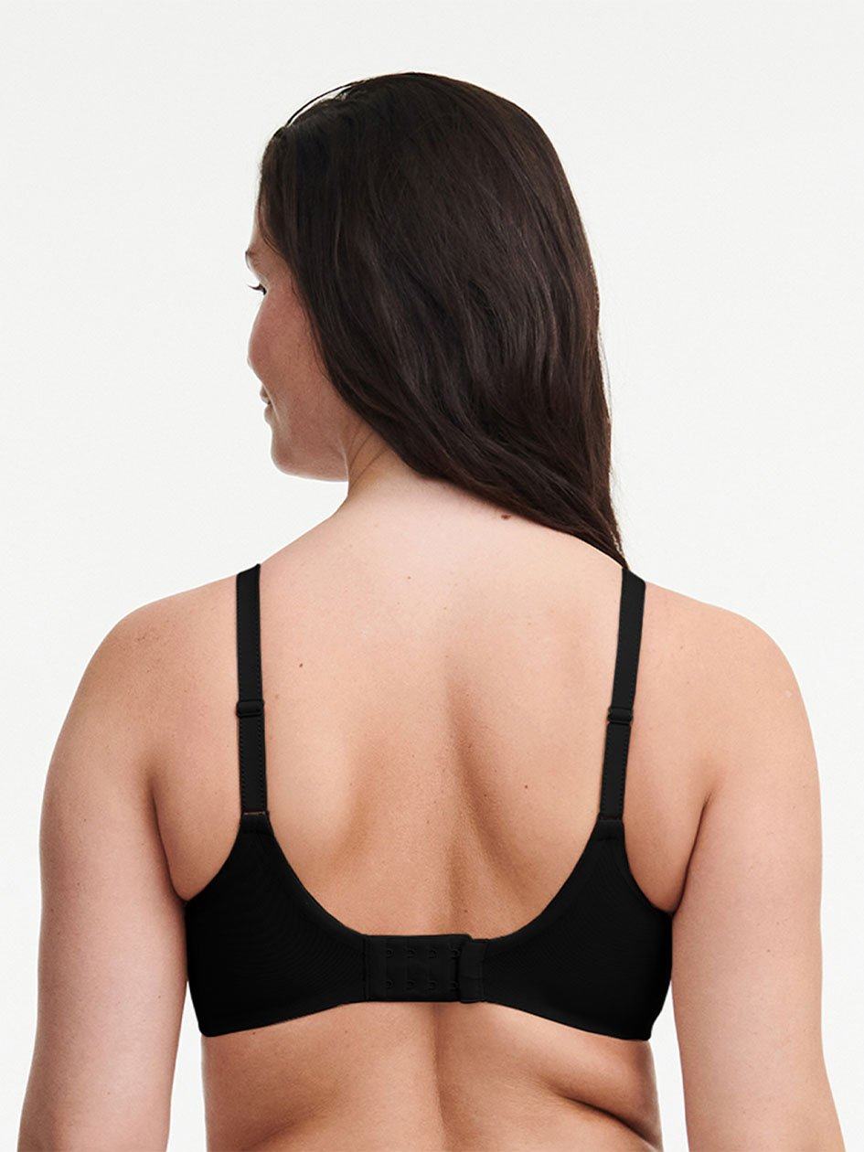 Black Women Chantelle Lucie Lace Comfort Underwire Bras | EMJ164KC