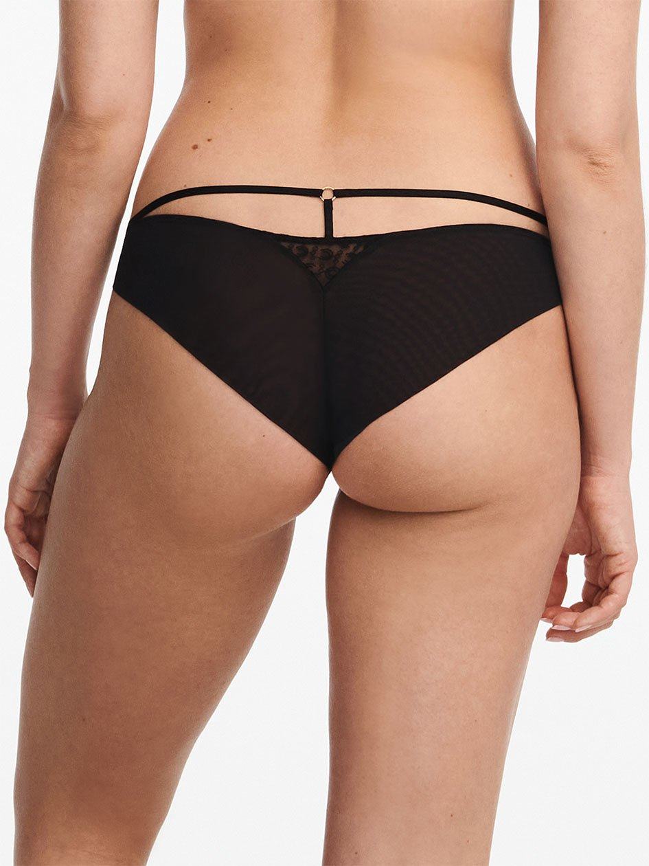 Black Women Chantelle Monogram Cheeky Bikini Panty | HPW6112TR