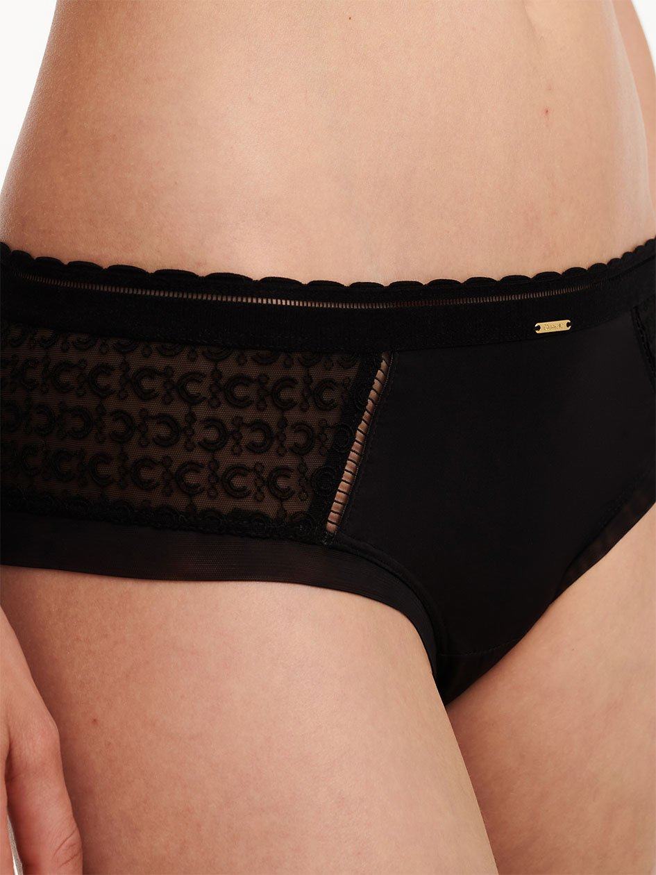 Black Women Chantelle Monogram Hipster Panty | PWT6026XZ