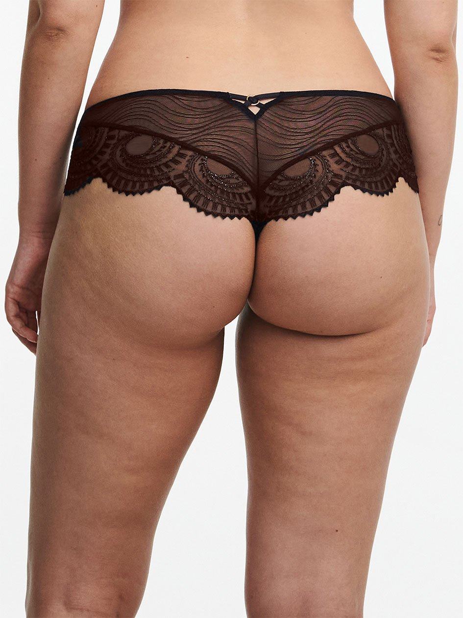 Black Women Chantelle Mystic Dream Lace Hipster Panty | RKE994AT