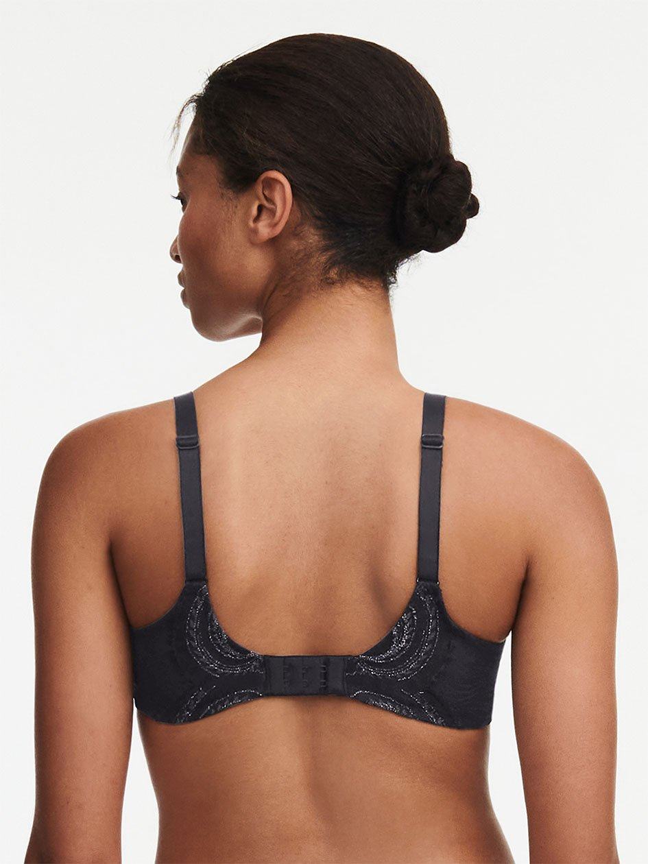 Black Women Chantelle Mystic Dream Lace Plunge Contour Bras | AMF1851EU