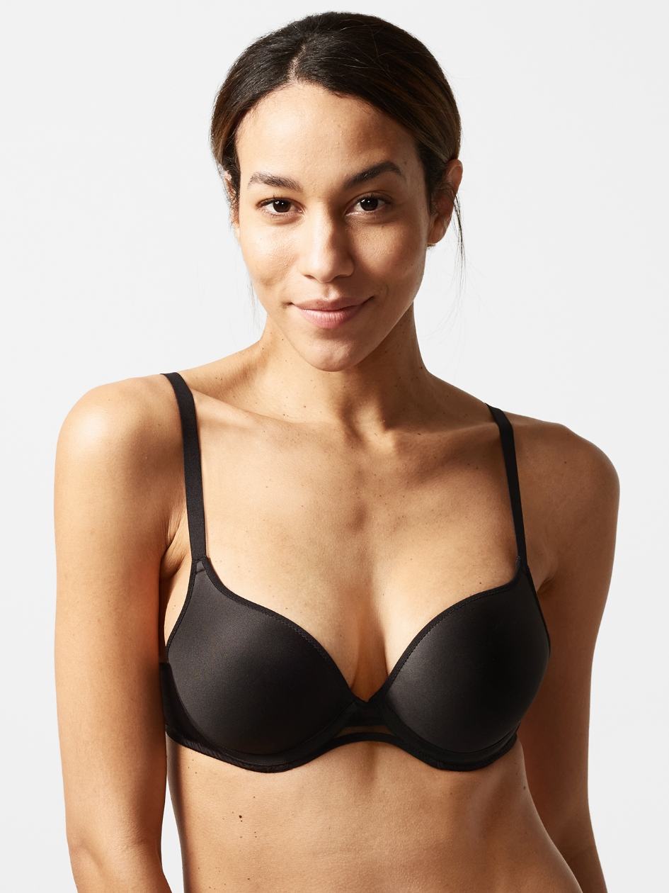 Black Women Chantelle Nais Push-Up Bra | VJM6838EG