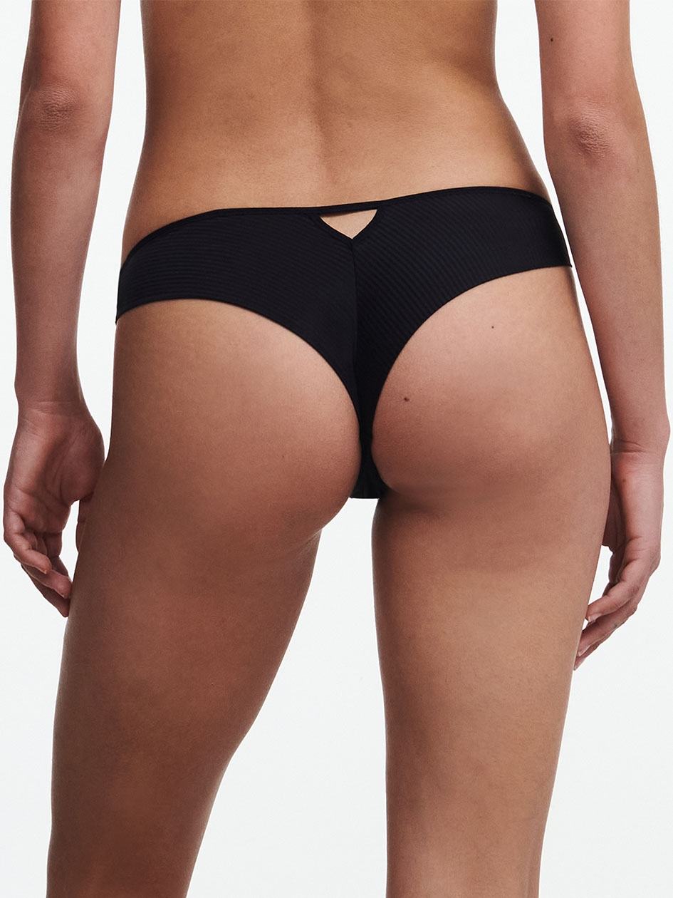 Black Women Chantelle Nais Thong Panty | SYO4171IV