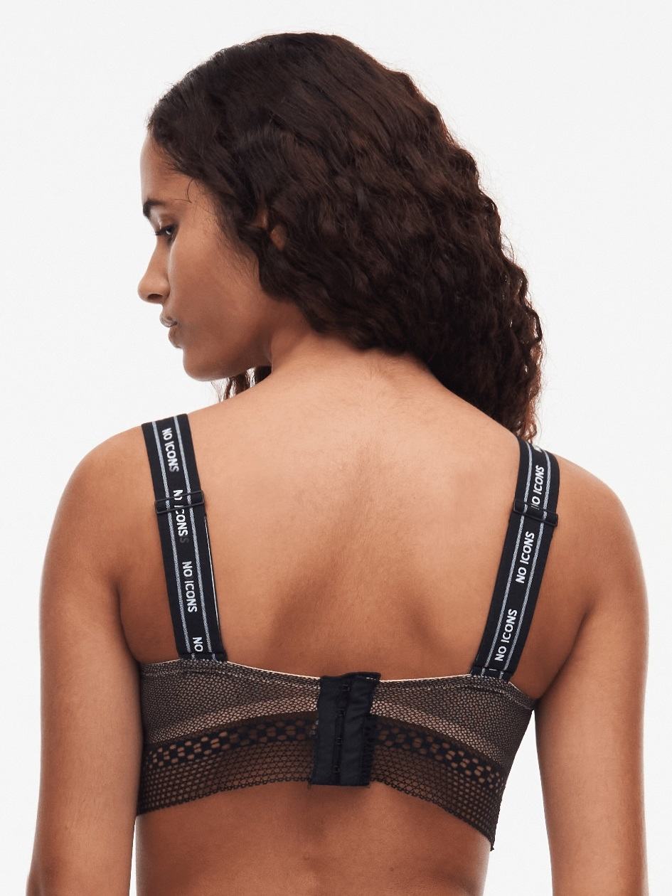 Black Women Chantelle No Icons Bandeau Bras | RTP7328PJ