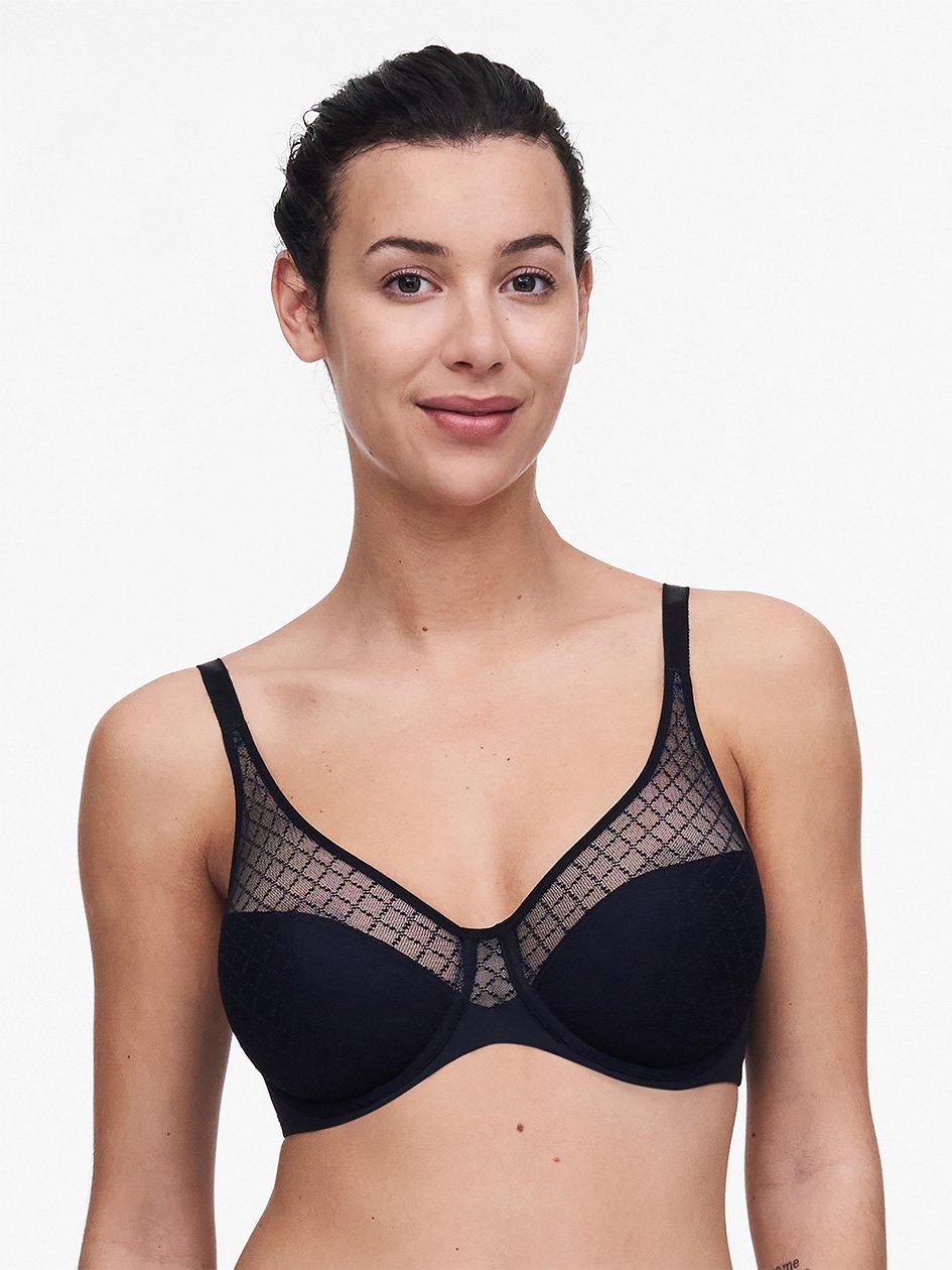 Black Women Chantelle Norah Chic Underwire Bras | CCW965IJ