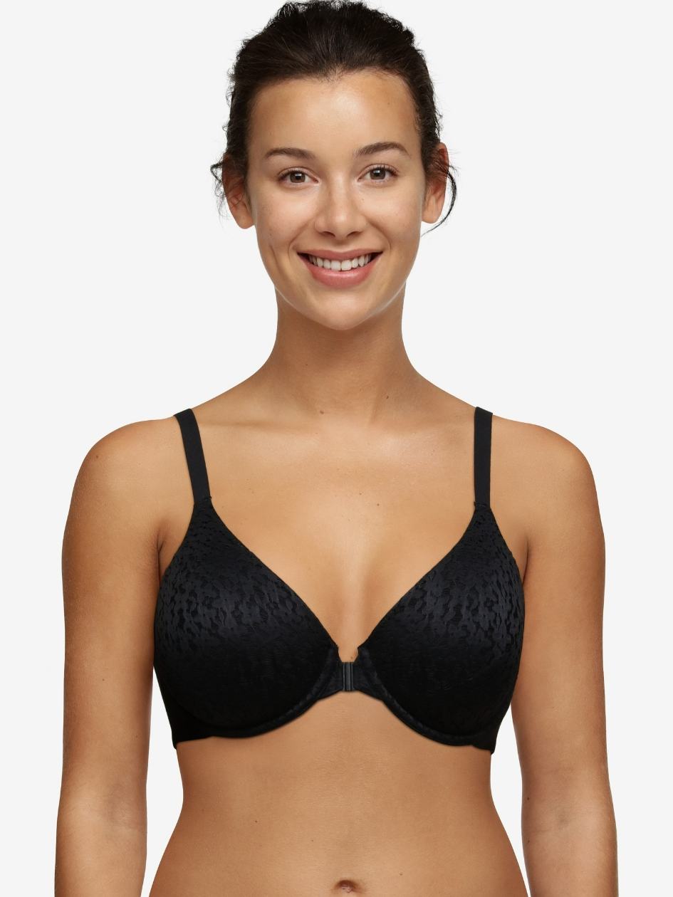 Black Women Chantelle Norah Comfort Front Closure Bras | SAE6913SZ