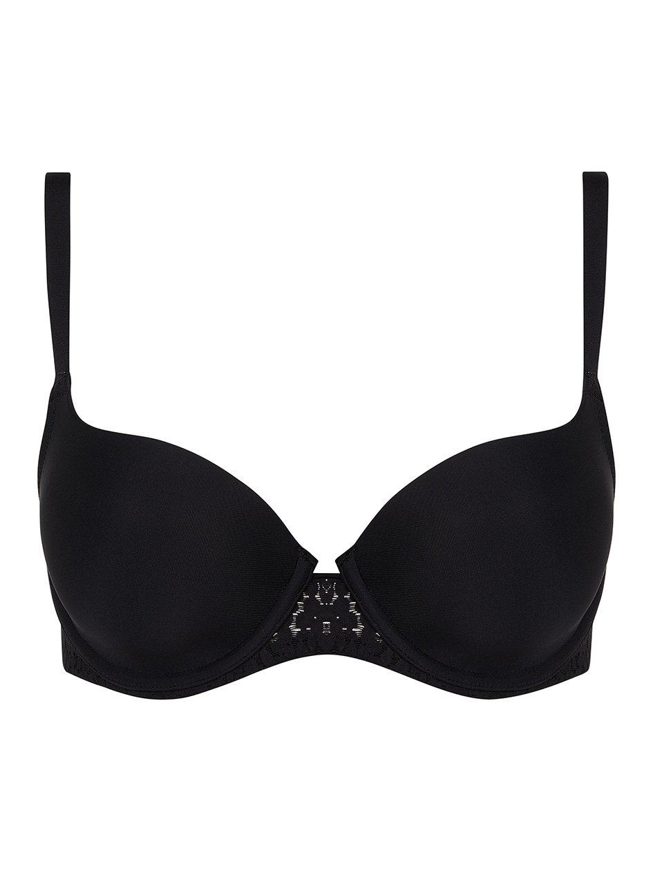 Black Women Chantelle Norah Comfort Smooth Sweetheart T-Shirt Bra | AJW168QI