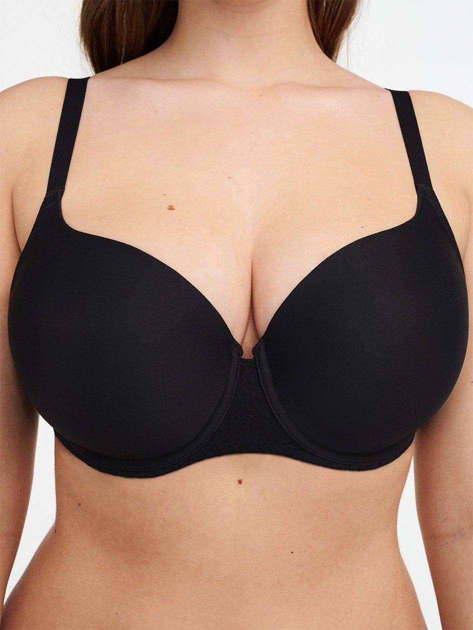 Black Women Chantelle Norah Comfort Smooth Sweetheart T-Shirt Bra | AJW168QI