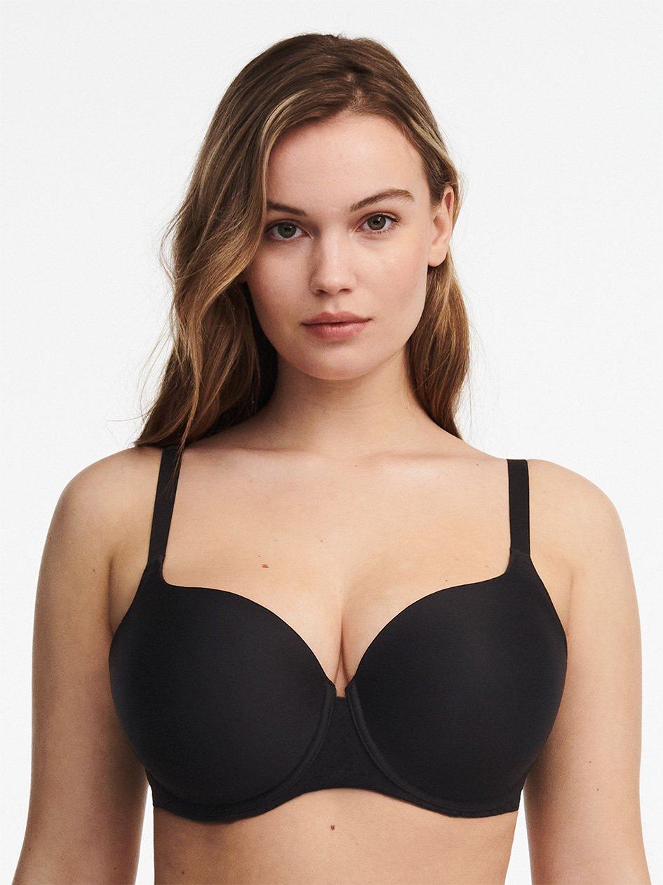 Black Women Chantelle Norah Comfort Smooth Sweetheart T-Shirt Bra | AJW168QI