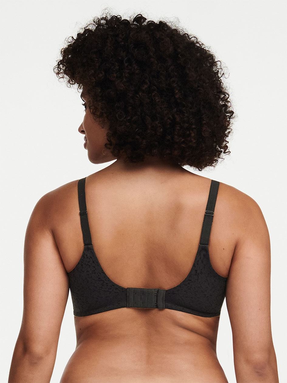 Black Women Chantelle Norah Comfort Spacer T-Shirt Bra | OHE349PJ