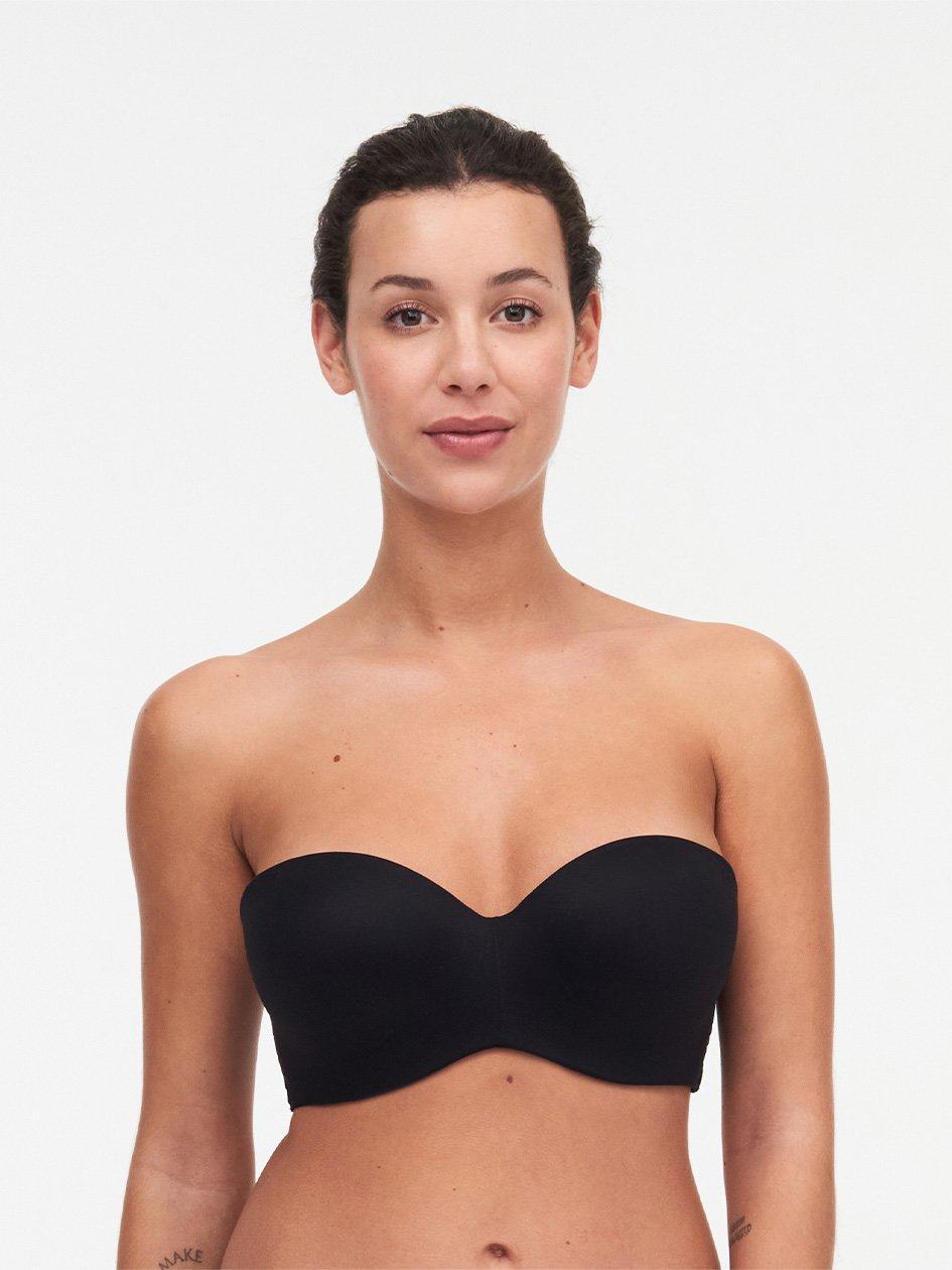 Black Women Chantelle Norah Comfort Strapless Convertible Bras | QOH8779TA