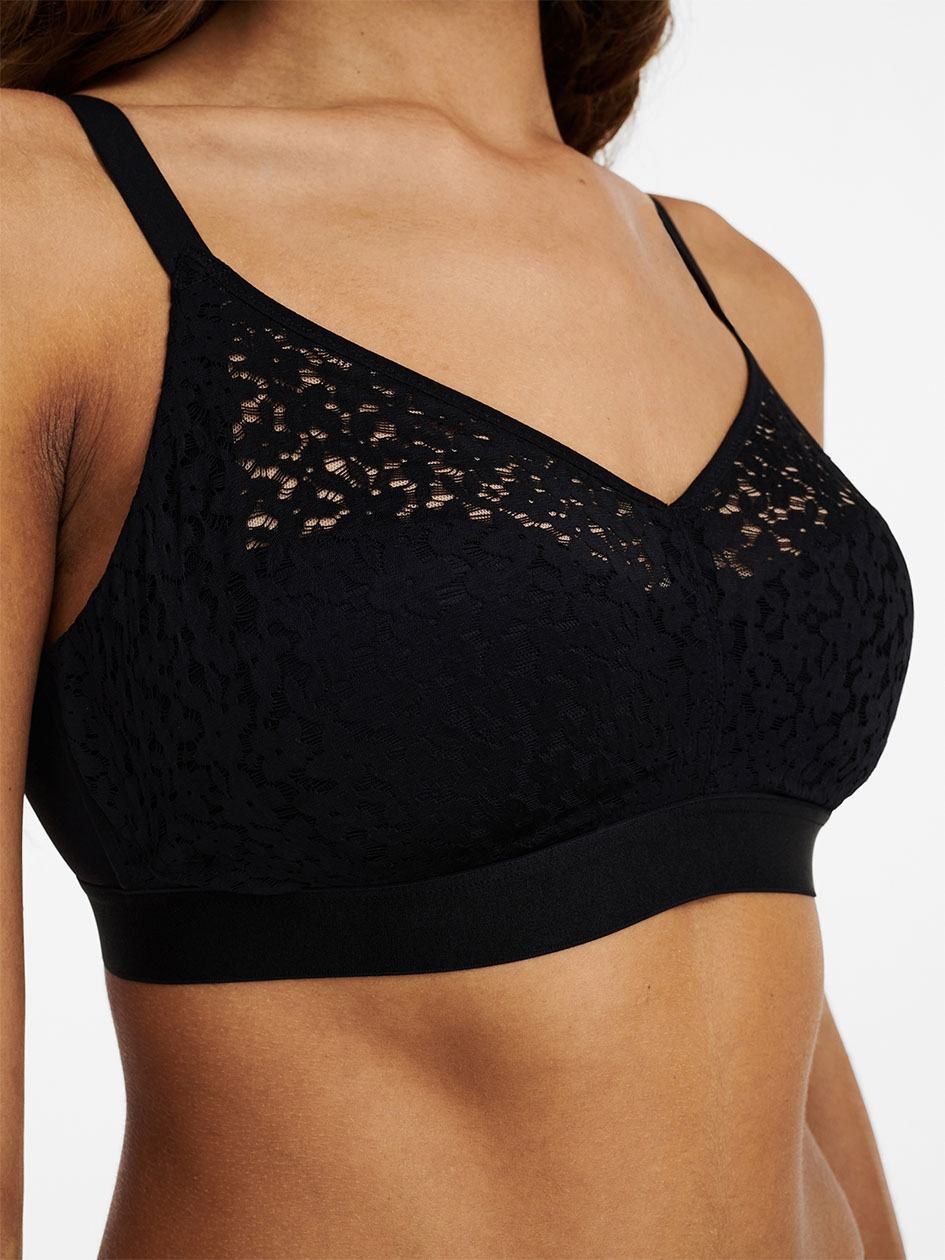 Black Women Chantelle Norah Comfort Supportive Wirefree Bras | MKV2298WT