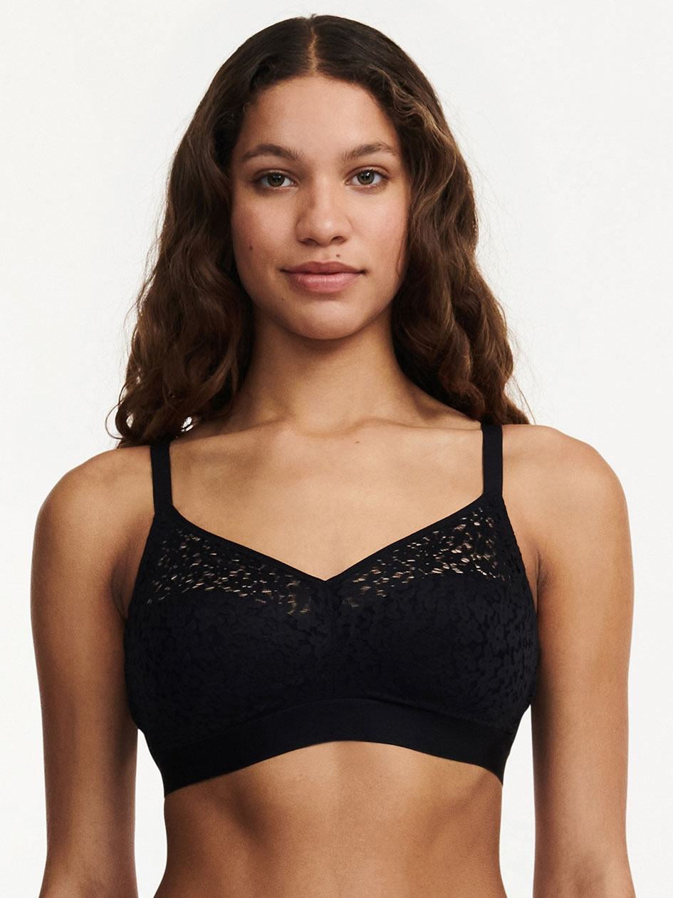 Black Women Chantelle Norah Comfort Supportive Wirefree Bras | MKV2298WT