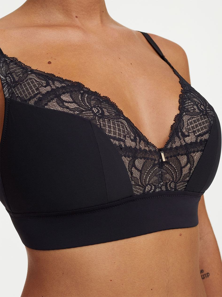 Black Women Chantelle Orangerie Dream Wireless Bras | SUN8352RT