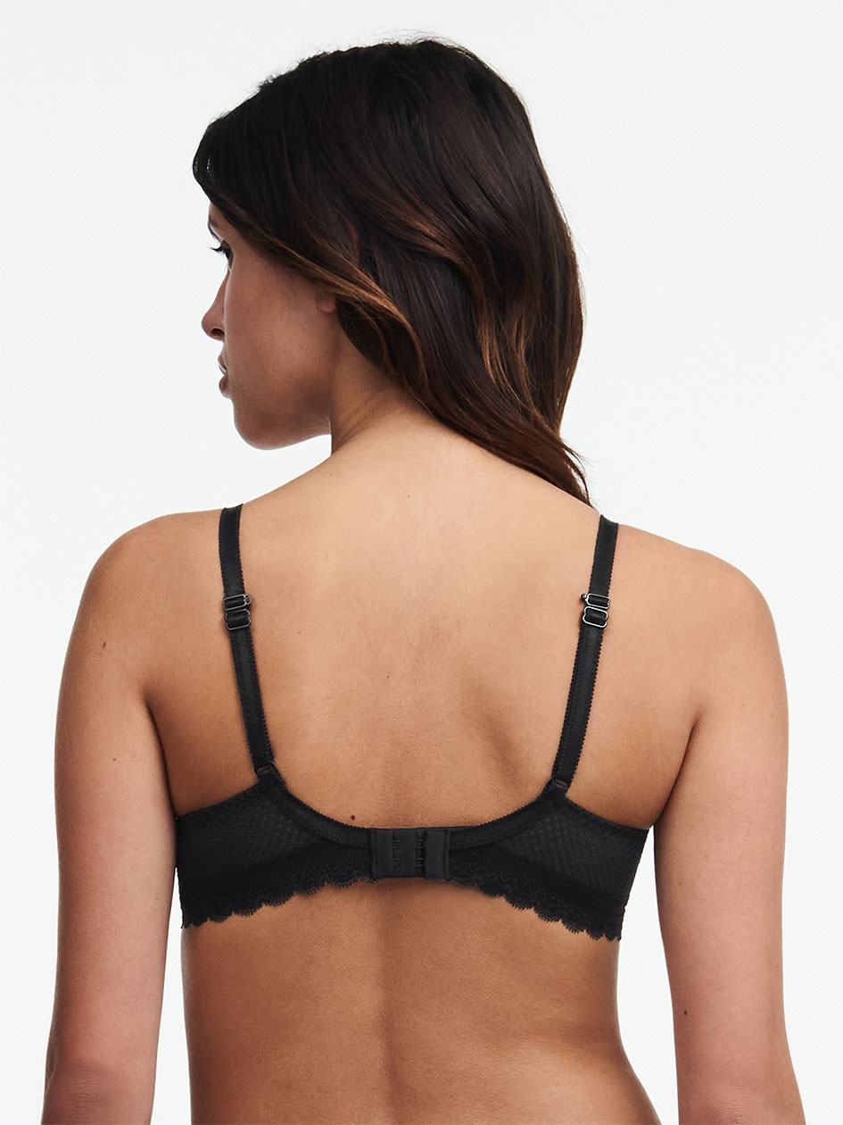 Black Women Chantelle Parisian Allure Plunge T-Shirt Bra | HCK131YQ