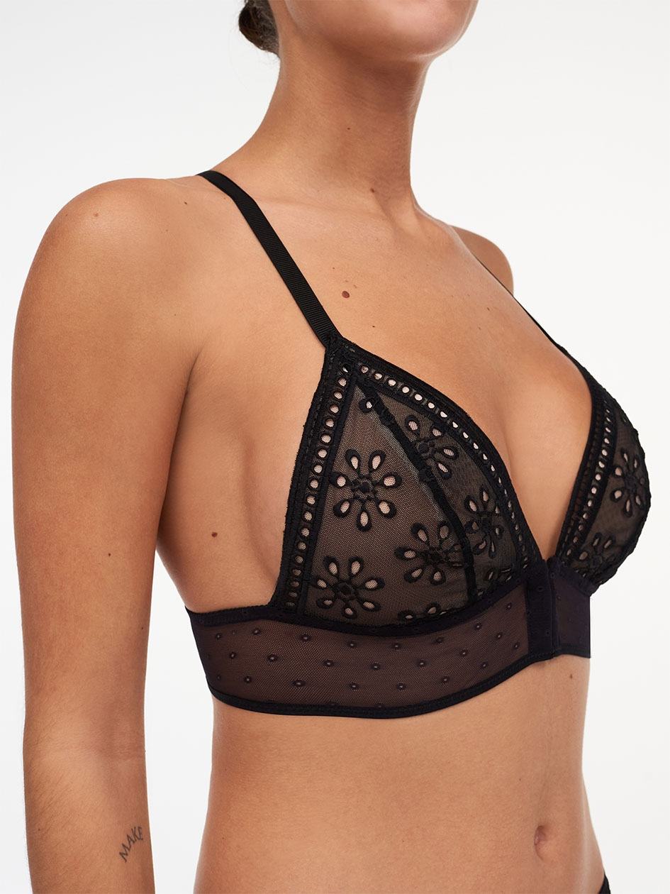 Black Women Chantelle Prisca Wireless Bras | PIZ1957SZ