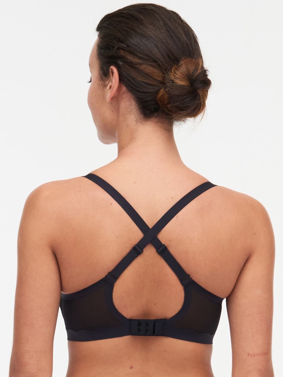 Black Women Chantelle Pure Light Spacer Bras | BQU8023FM