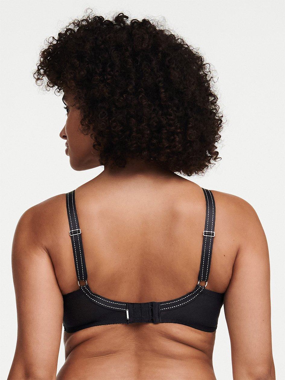 Black Women Chantelle Rive Gauche Full Coverage Unlined Bra | IVN578IT