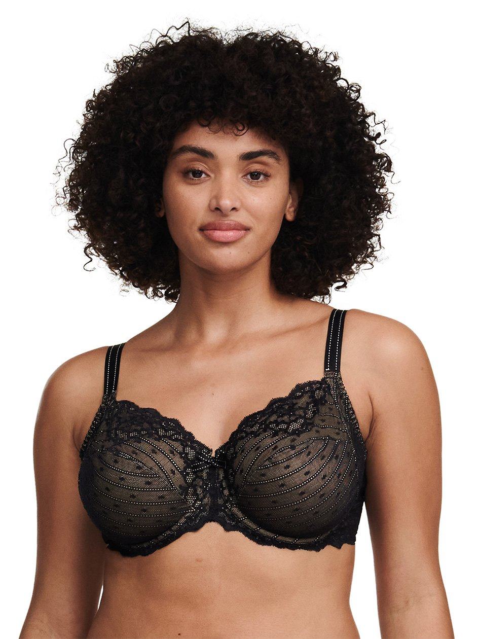 Black Women Chantelle Rive Gauche Full Coverage Unlined Bra | IVN578IT