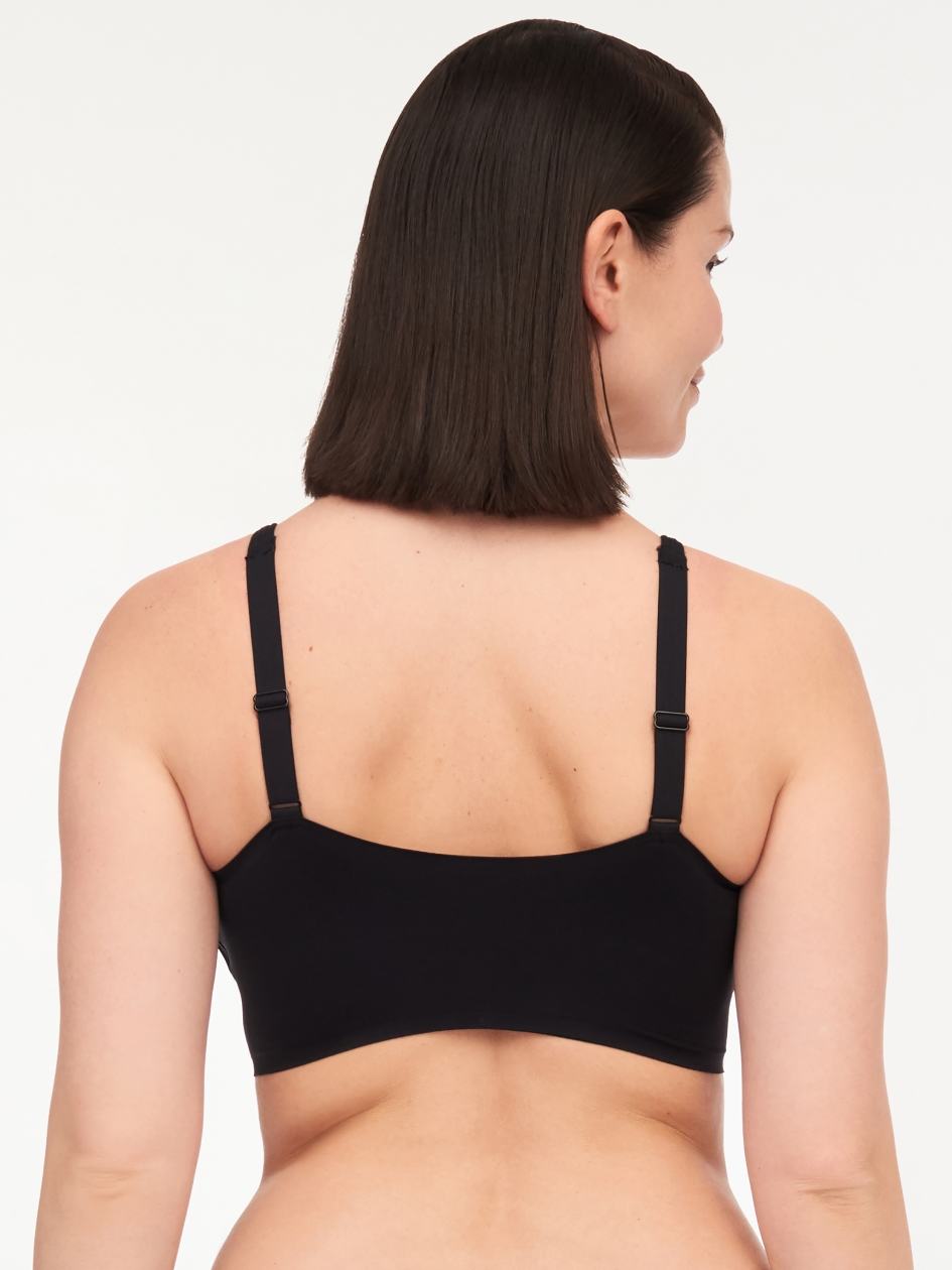 Black Women Chantelle SoftStretch AIR Lounge Sports Bra | OSN8954NC